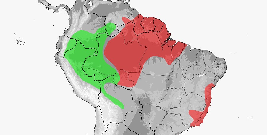 Mapa de distribuição